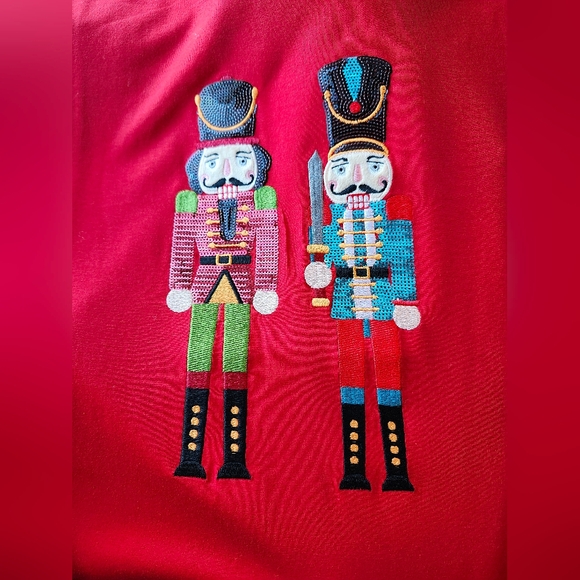 NWT Why Dress Scarlet Nutcracker Sequin Tee Shirt Mini Dress - Picture 4 of 5